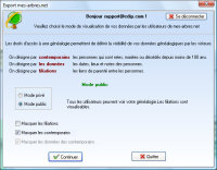 Transfert des généalogies sur mes-arbres.net