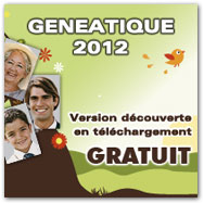G�n�atique 2012. Version d�couverte en t�l�chargement GRATUIT