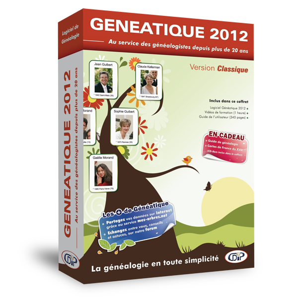 Boîte classique 3D « Généatique 2012 »