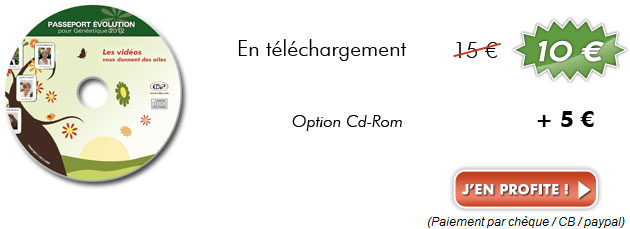 Passeport Evolution : 10 € en téléchargement, 5 € l'option Cd-Rom