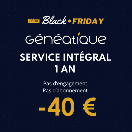 -40€ sur l'offre service 1 an Intégral, la plus haute, avec le plus de crédits et d'avantages, sans abonnement et sans engagement