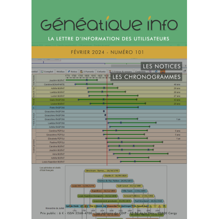 Généatique Info n° 101 par courrier -  Mars 2024