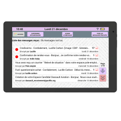 FACILOTAB - Tablette Senior - Simple et Intuitive, Idéal pour Personne Âgée - Grand Ecran Tactile Adapté