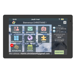FACILOTAB - Tablette Senior - Simple et Intuitive, Idéal pour Personne Âgée - Grand Ecran Tactile Adapté