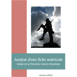 Analyse d'une fiche matricule - Soldat de la première Guerre Mondiale