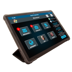 Facilotab L Rubis - WiFi/4G - 64 Go - Android 13 - Tablette simplifiée pour Seniors