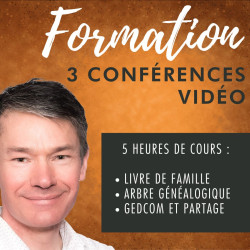 Pack de 3 formations de 90 minutes pour Généatique