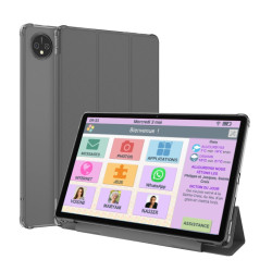 Facilotab L Rubis - WiFi/4G - 64 Go - Android 13 - Tablette simplifiée pour Seniors