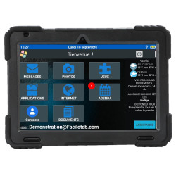 Facilotab XXL - WiFi - 128 Go - Android 13 - Très grand écran -  Coque renforcée- Tablette simplifiée pour Seniors