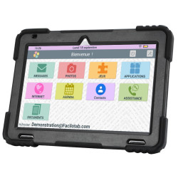 Facilotab XXL - WiFi - 128 Go - Android 13 - Très grand écran -  Coque renforcée- Tablette simplifiée pour Seniors