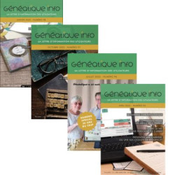 Lot de 4 Généatique Info par courrier (95 à 98)