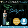 Pack Mise à Jour Généatique 2025 Prestige en téléchargement + Abonnement Intégral (Accès Insee, 3000 Crédits pour l'IA, ...)