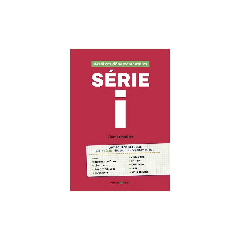Archives départementales : série I