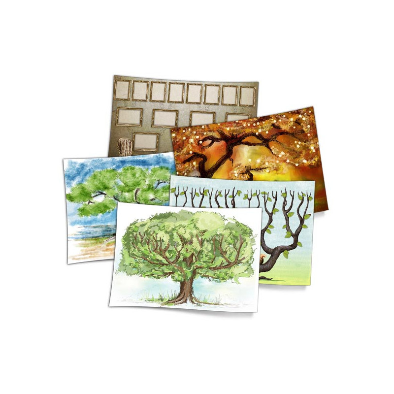 Pack de 22 modèles d'arbres généalogiques pour Généatique Pack de 22 modèles d'arbres généalogiques pour Généatique