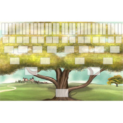 Pack de 22 modèles d'arbres généalogiques pour Généatique