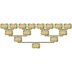Pack de 22 modèles d'arbres généalogiques pour Généatique