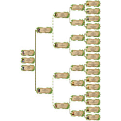 Pack de 22 modèles d'arbres généalogiques pour Généatique