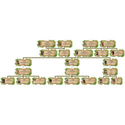 Pack de 22 modèles d'arbres généalogiques pour Généatique