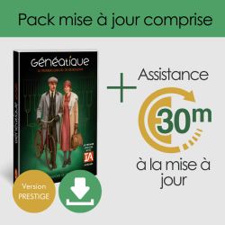 Pack Mise à Jour Généatique 2026 Prestige en téléchargement + 30 minutes d'assistance