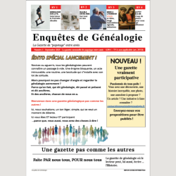 Gazette Enquêtes de généalogie No 1 Septembre 2025
