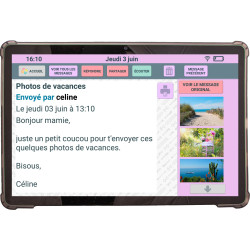 Facilotab Classic - WiFi - 128Go - Android 15 - Tablette simplifiée pour Seniors
