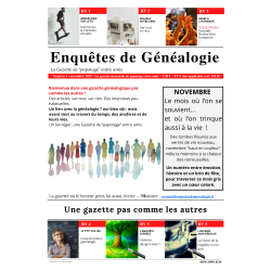 Gazette Enquêtes de généalogie No 3 - Novembre 2025