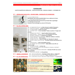 Gazette Enquêtes de généalogie No 3 - Novembre 2025