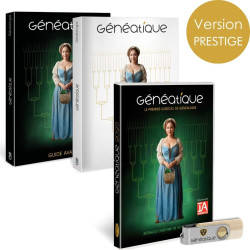 Pack Coffret Généatique 2025 Prestige avec Clé USB + Guides Essentiel et Avancé