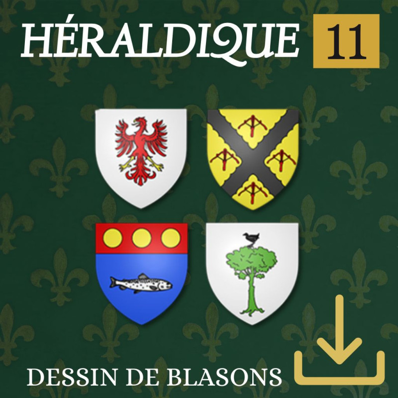 Héraldique 11 en téléchargement - Logiciel d'héraldique pour dessiner vos blasons