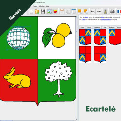 Héraldique 11 en téléchargement - Logiciel d'héraldique pour dessiner vos blasons