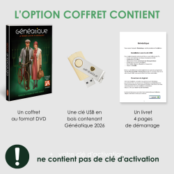 Option coffret Clé USB Généatique 2026 pour macOS