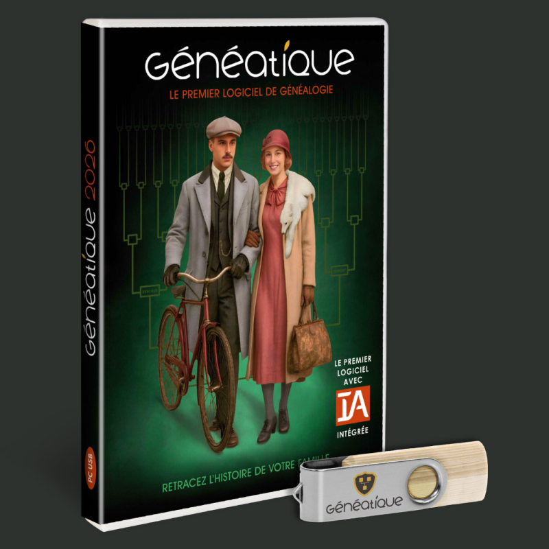 Option coffret Clé USB Généatique 2026 pour macOS