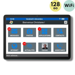 Facilotab Classic - WiFi - 128Go - Android 15 - Tablette simplifiée pour Seniors