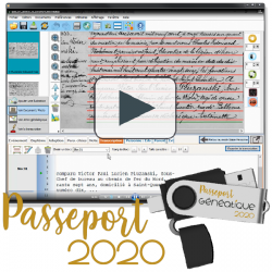Passeport Généatique 2020 sur Clé USB