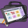 Pack Facilotab L Onyx - WiFi/4G - 32 Go - Android 10 - Support, Sacoche et 2 Stylets - Tablette simplifiée pour Seniors