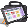 Pack Facilotab L Onyx - WiFi/4G - 32 Go - Android 10 - Support, Sacoche et 2 Stylets - Tablette simplifiée pour Seniors