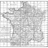 Carte de Cassini - Carte géographique historique de France du 18e siècle