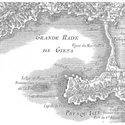 Carte de Cassini - Carte géographique historique de France du 18e siècle