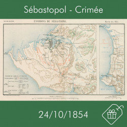 Carte de Sébastopol, 24 octobre 1854