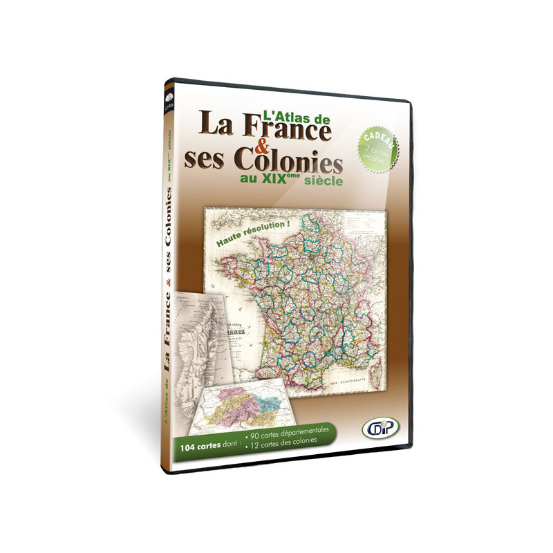 Atlas de france et des colonies, en DVD