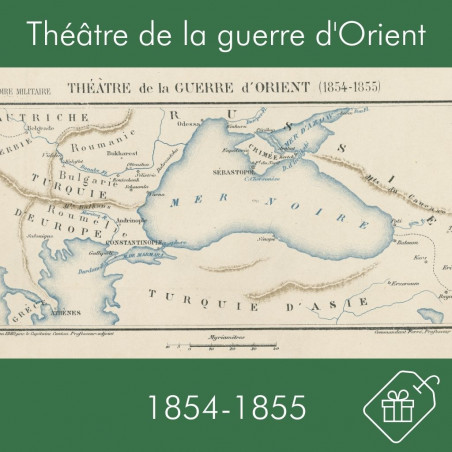 Carte du théâtre de la guerre d'orient, 1854-1855