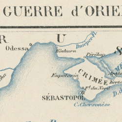 Carte du théâtre de la guerre d'orient, 1854-1855
