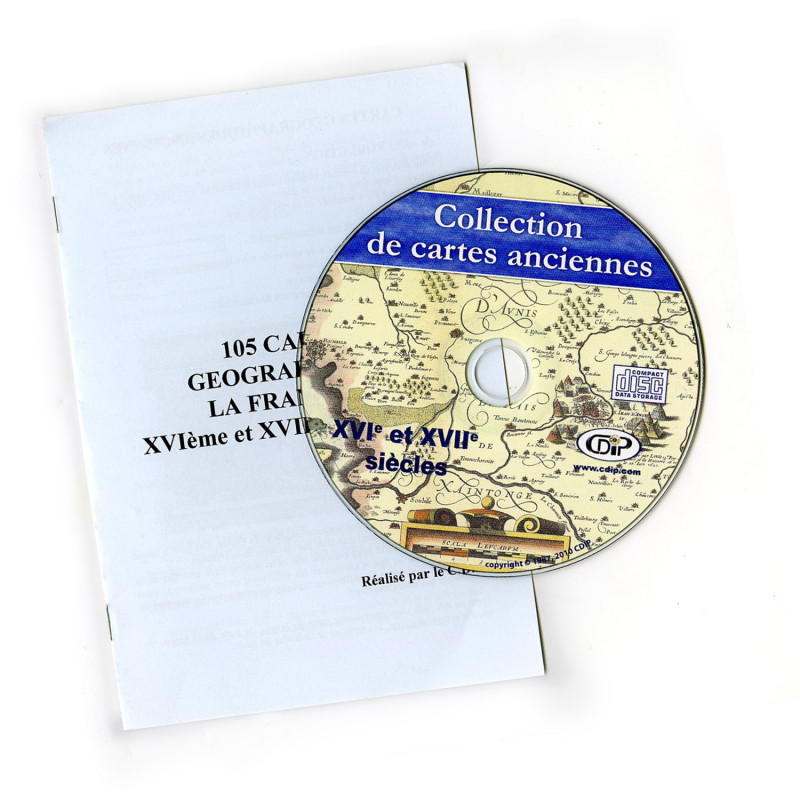 CD de sauvegarde Collection de Cartes Anciennes et Notice papier