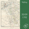Carte de la bataille de Valmy, 1792