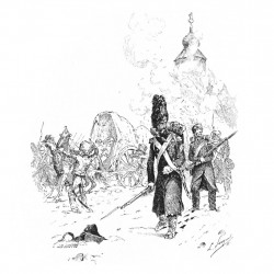 Carte de la bataille de Borodino, 1812