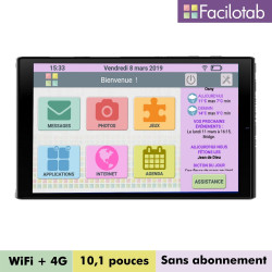 Facilotab L Rubis - WiFi/4G - 64 Go - Android 11 - Reconditionnée - Comme Neuve