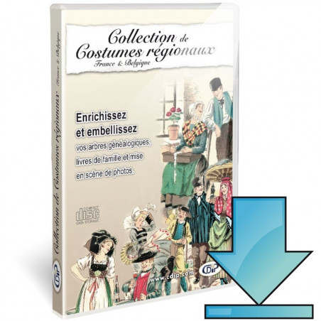 Collection de costumes régionaux - France et Belgique - en téléchargement
