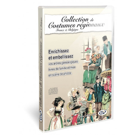 Collection de costumes régionaux - France et Belgique - en coffret