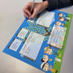 Arbre généalogique 3 générations à imprimer « Personnages »