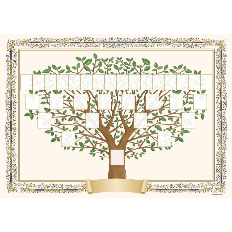 Arbre généalogique à imprimer « enluminure »